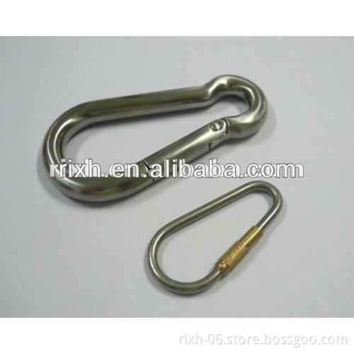 Titanium climbing snap hook, titanium carabiner